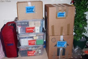 How to label boxes for storage?